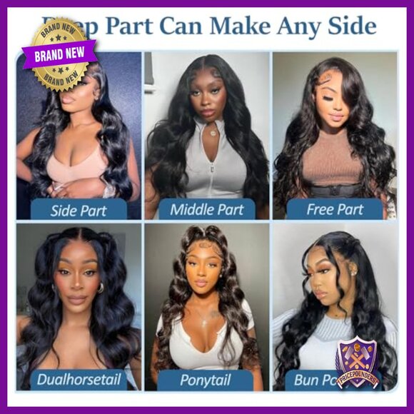 13x6 Body Wave Lace Front Wig Human Hair 220 Density Glueless 22in